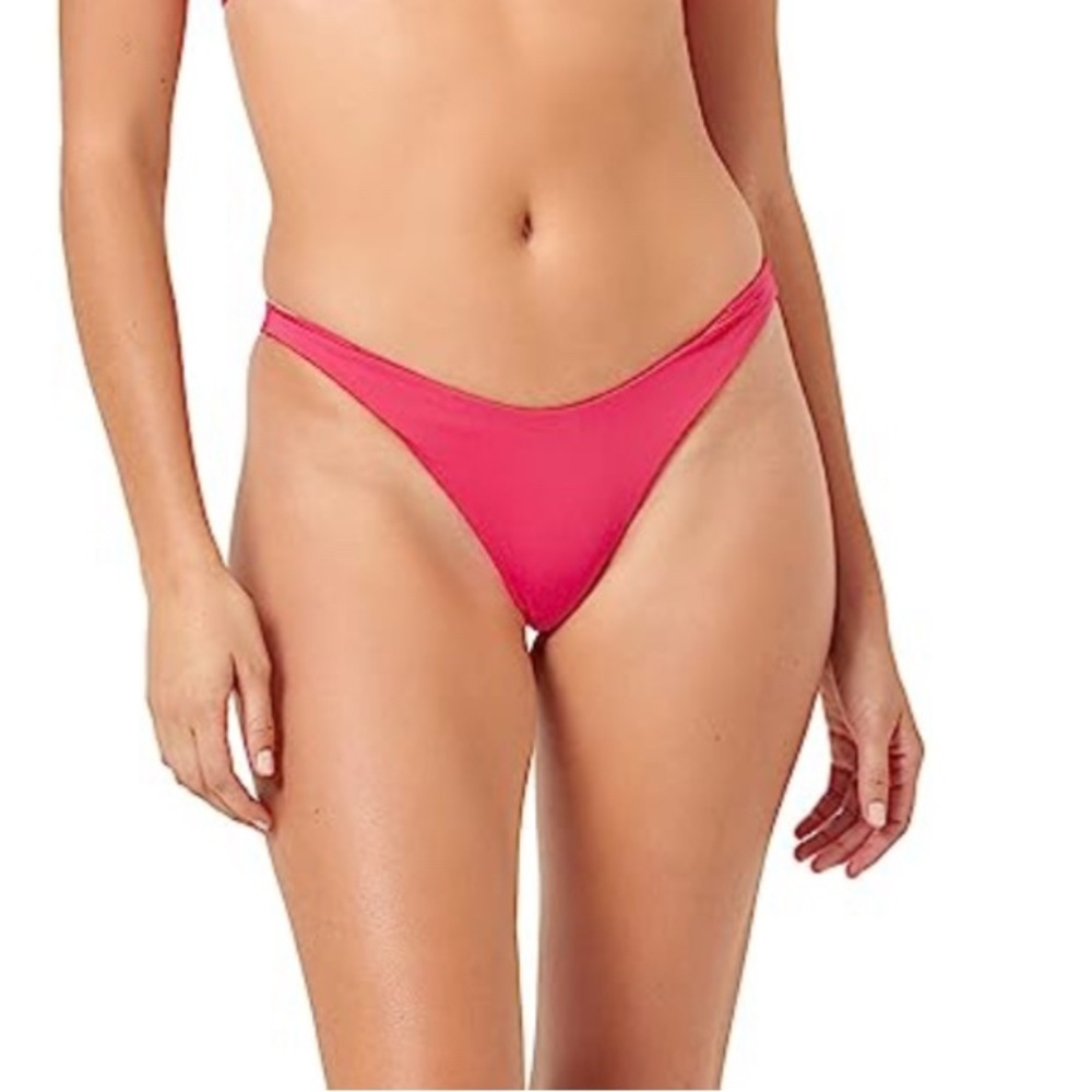 L*Space Cabana Bitsy Bottom in Hot Cherry Size Medium